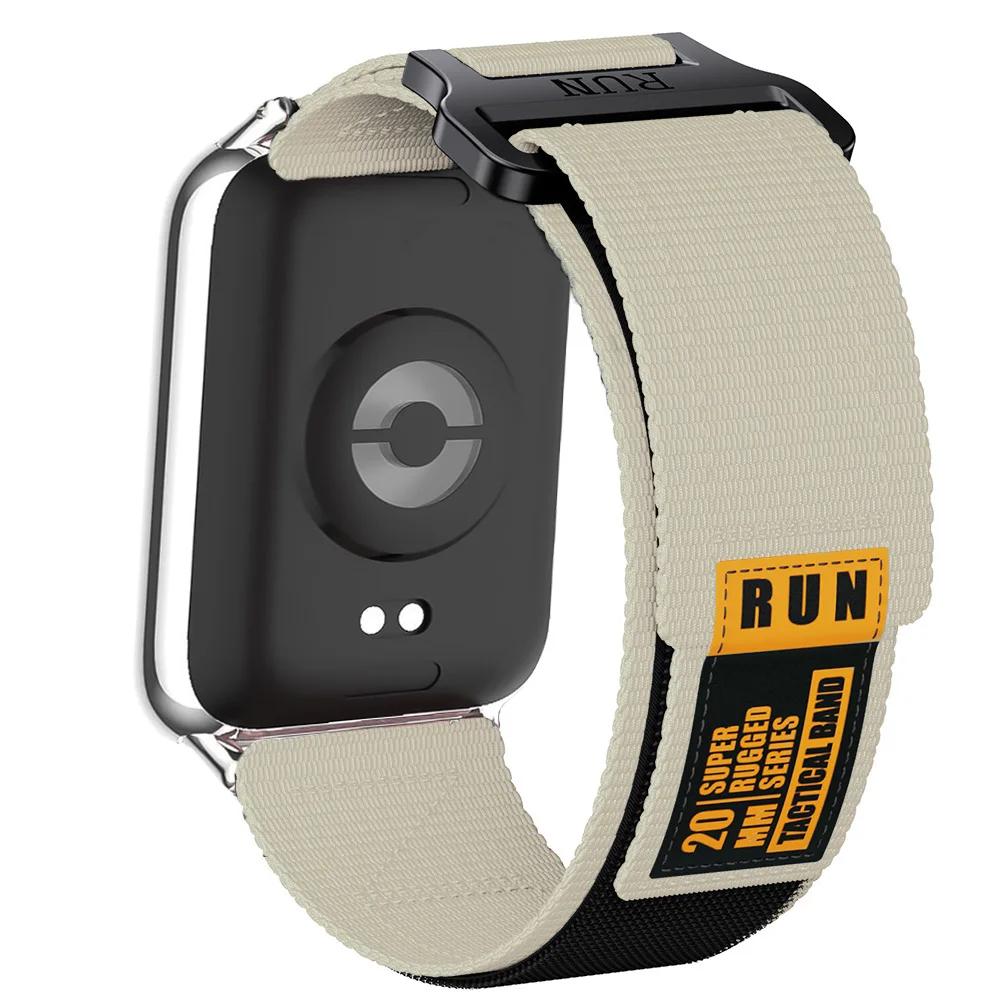 Prodyšný pásek pro Xiaomi Redmi Watch 4/5 Nylonová smyčka Vyměnitelný náramek Pásek pro chytré hodinky Mi Band 9/8 Pro Sportovní pásek