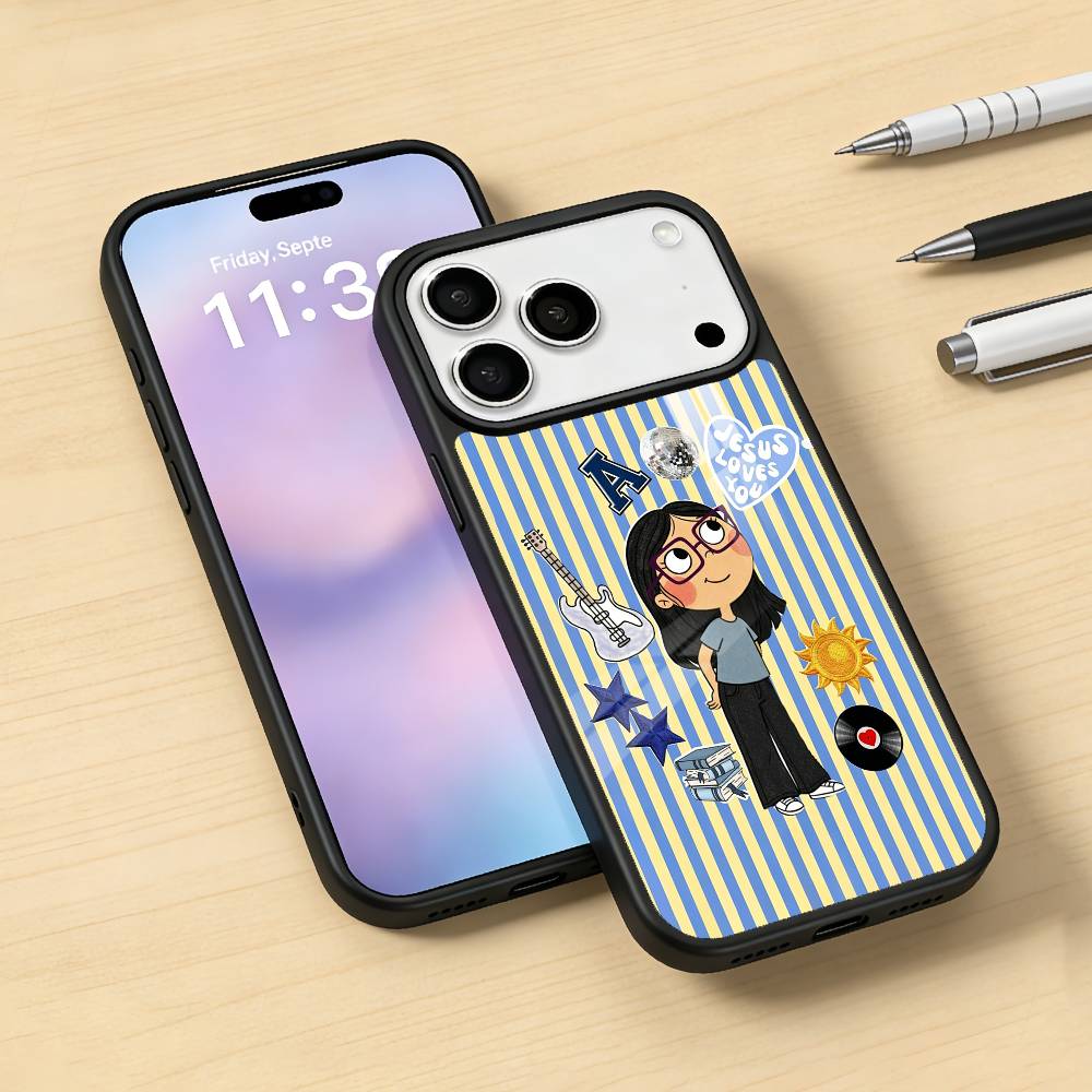 C-Charlie And L-Lola Anime Phone Case For iPhone 17,16,15,14,13,12,Pro,Max For Magsafe Magnetic Wireless Charging