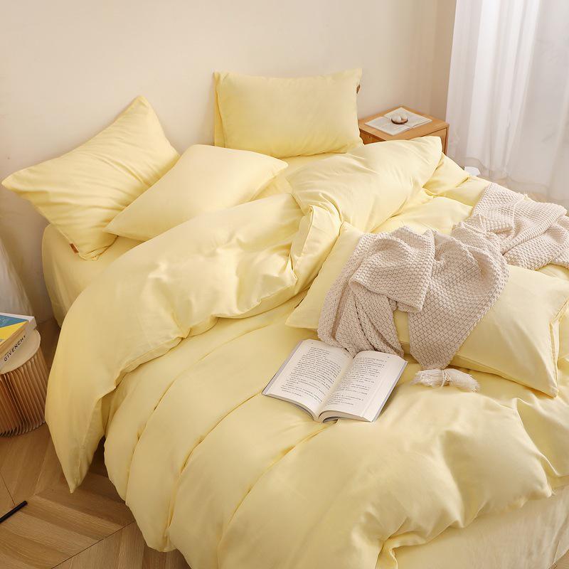 Princess Style 100% Cotton Double-Layer Gauze 4-Piece Bedding Set - Skin-Friendly and Baby-Safe