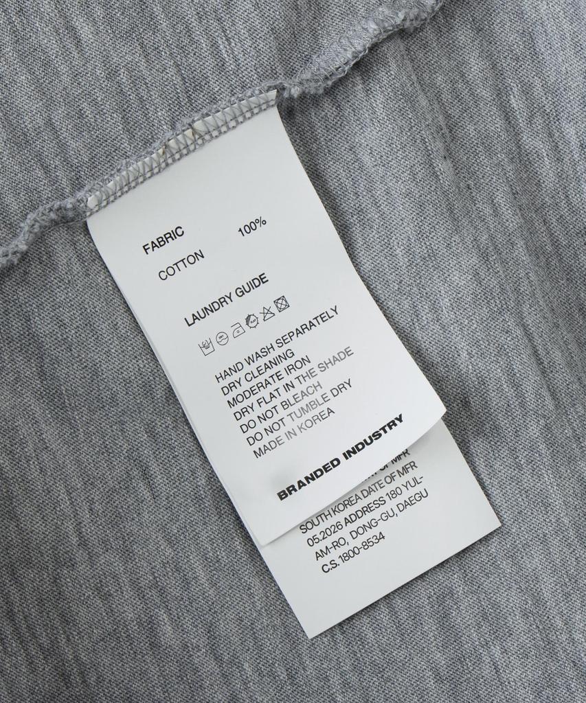 Beulaendideu Soft Slub Crop T-Shirt [Melange Gray]