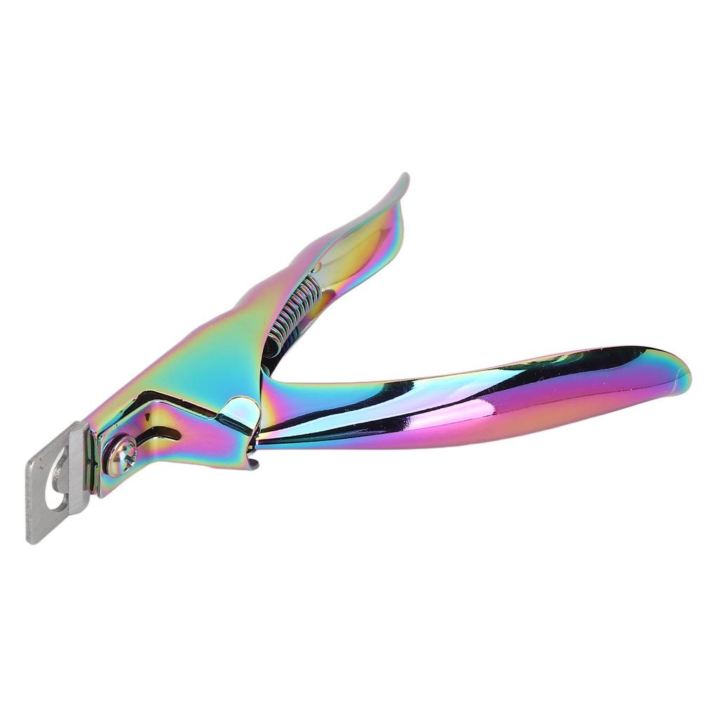 Nageltip-Cutter U-Form DIY Trimmen Edelstahl Tragbarer Nageltip-Pfleger für Schönheitssalon Bunt