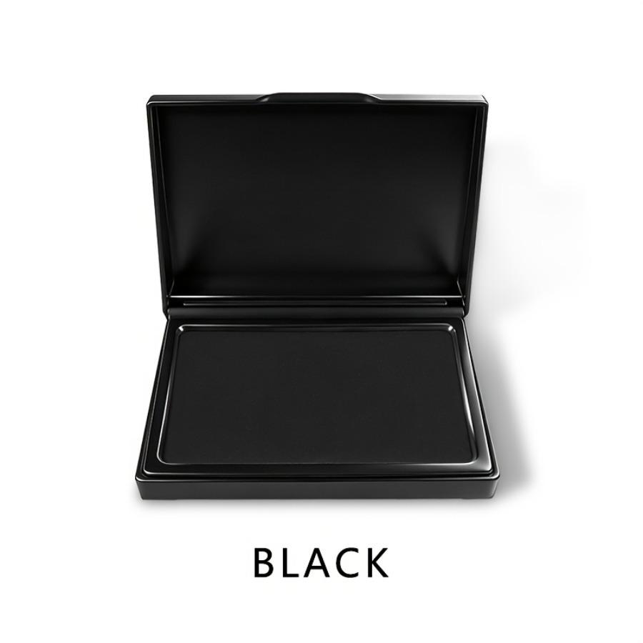 1 Quick-Drying Red Rectangular Ink Pad, Fast-Drying Ink Pad, Fingerprint Box, Financial Office Stamp Box, Bank Blue-Black Ink Pad Box