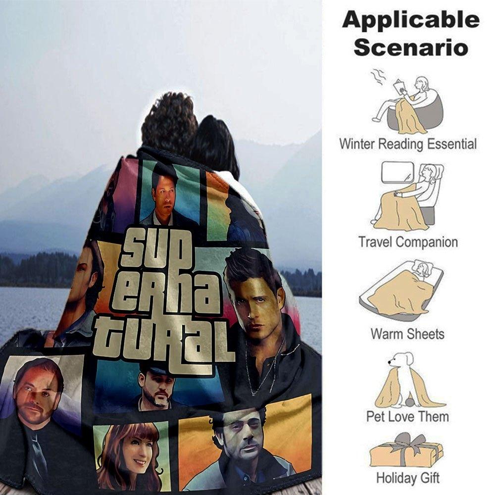 1pc Supernatural 20 Blanket Soft Warm Throw for Home, Office, Travel All Season Cozy Bedding Gift, Office Cozy Accessory