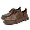 Fashion Hot Style Men's Biker Shoes Casual Leather Tooling Shoe for Men Dress Shoe Low Top Fashion Non-slip Trendy All-match Mens Boot