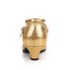 Women Girls Latin Ballroom Party  Dance Shoes Tango Waltz Soft Sole Sandals Salsa Closed Toe Dance Shoes Heeled 5.5cm