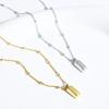 Ultra thin Gift Party Pendant Sparkly Korean Style Clavicle Chain Women Necklace Gold Bar Choker