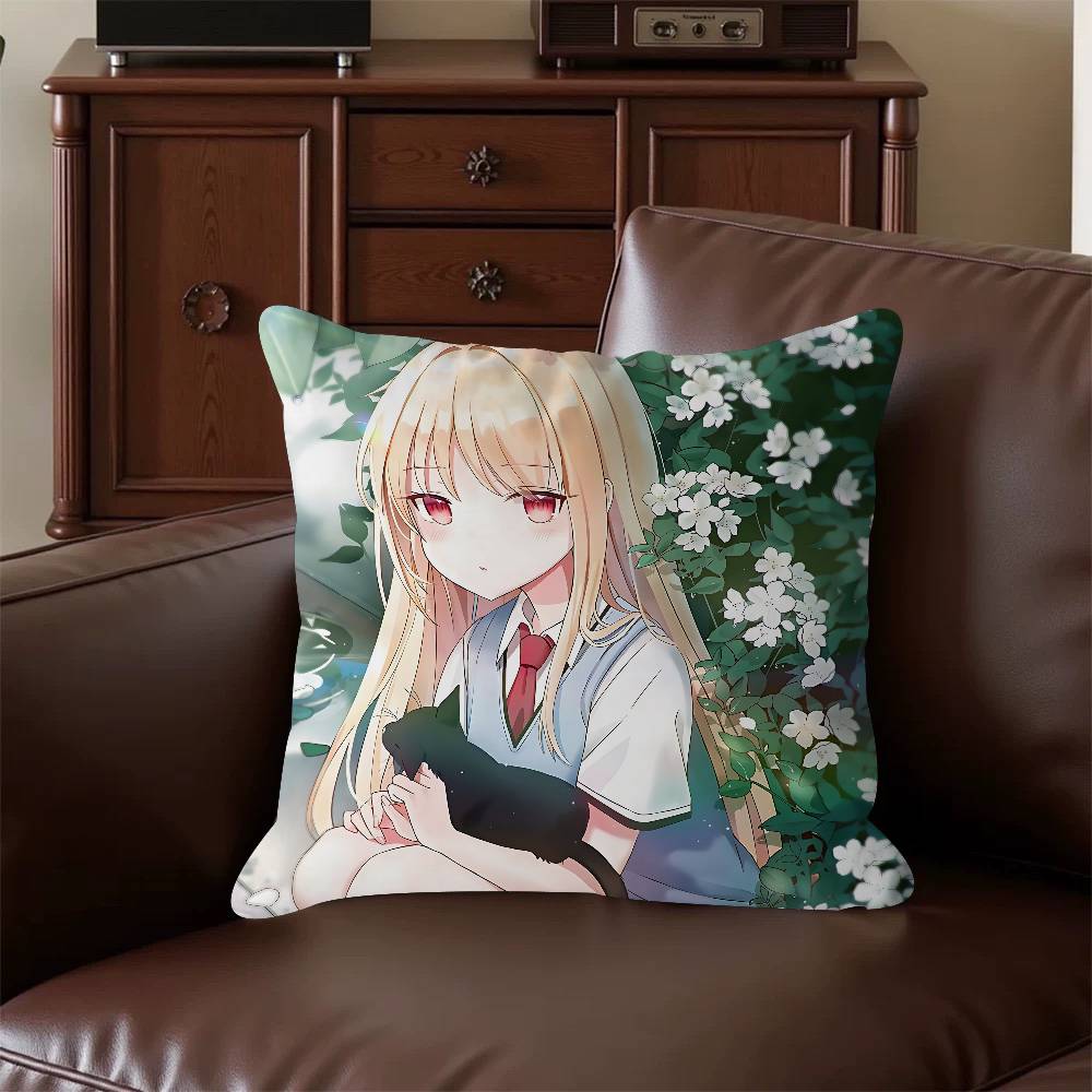 M-Mashiro Shiina Cushion Cover Pillow Cover Decor Pillowcase Printed Cushion Case For Couch