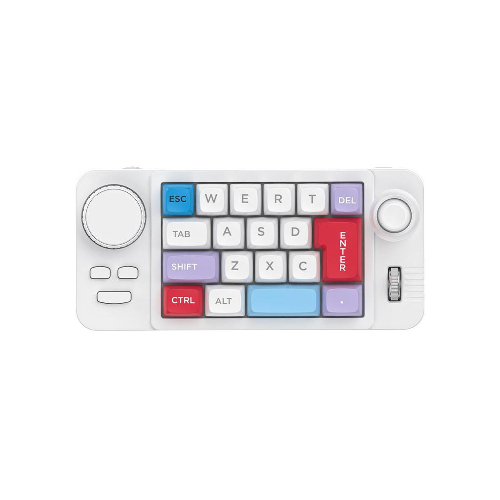 RGB Hot-Swappable Three-Mode Mechanical Mini Keyboard with Joystick and Macro Functions