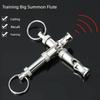 New Dog Whistle Pet Training Whistle Stainless Steel Silver Portable Adjustable Ultrasonic Cat/Dog Behavior Training Aid Tool