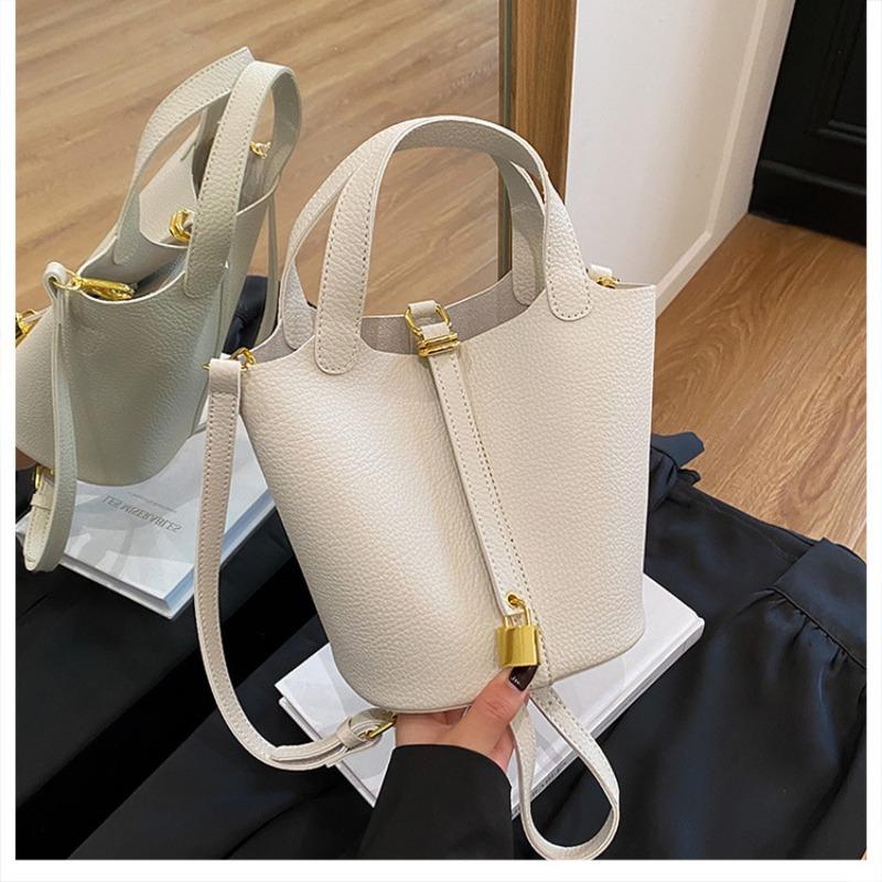 High-end fashion handbag bag women's new simple casual bucket bag trendy messenger bag large capacity