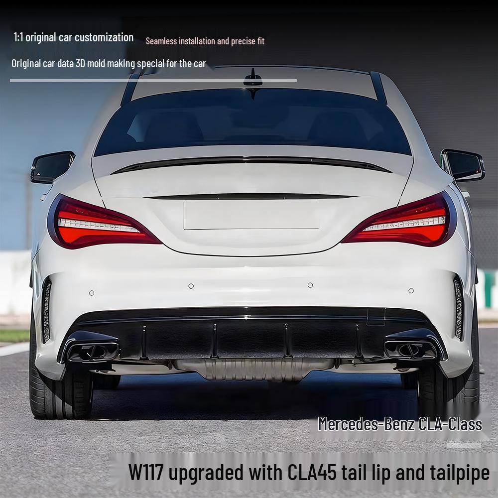 Mercedes-Benz CLA-Class W117 (2013-2018) Rear Diffuser with Tailpipes for CLA45
