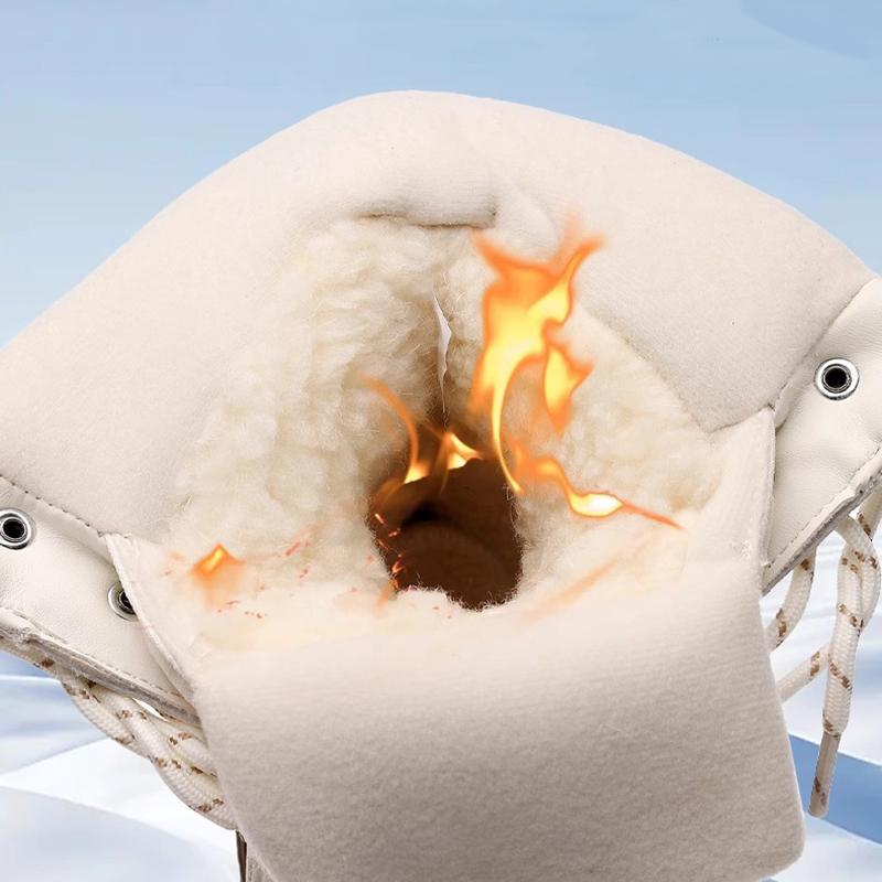 Schneestiefel Damen Wasserdicht Rutschfest Schneeland Samt Warm Dicksohlige Schuhe Damen