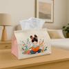 1pc Cute, Chicken Tissue Box Compatible For- Durable Fabric Tissue Holder Suitable for Home, Party Decorations, Compact& Sturdy Design, 2D Flat