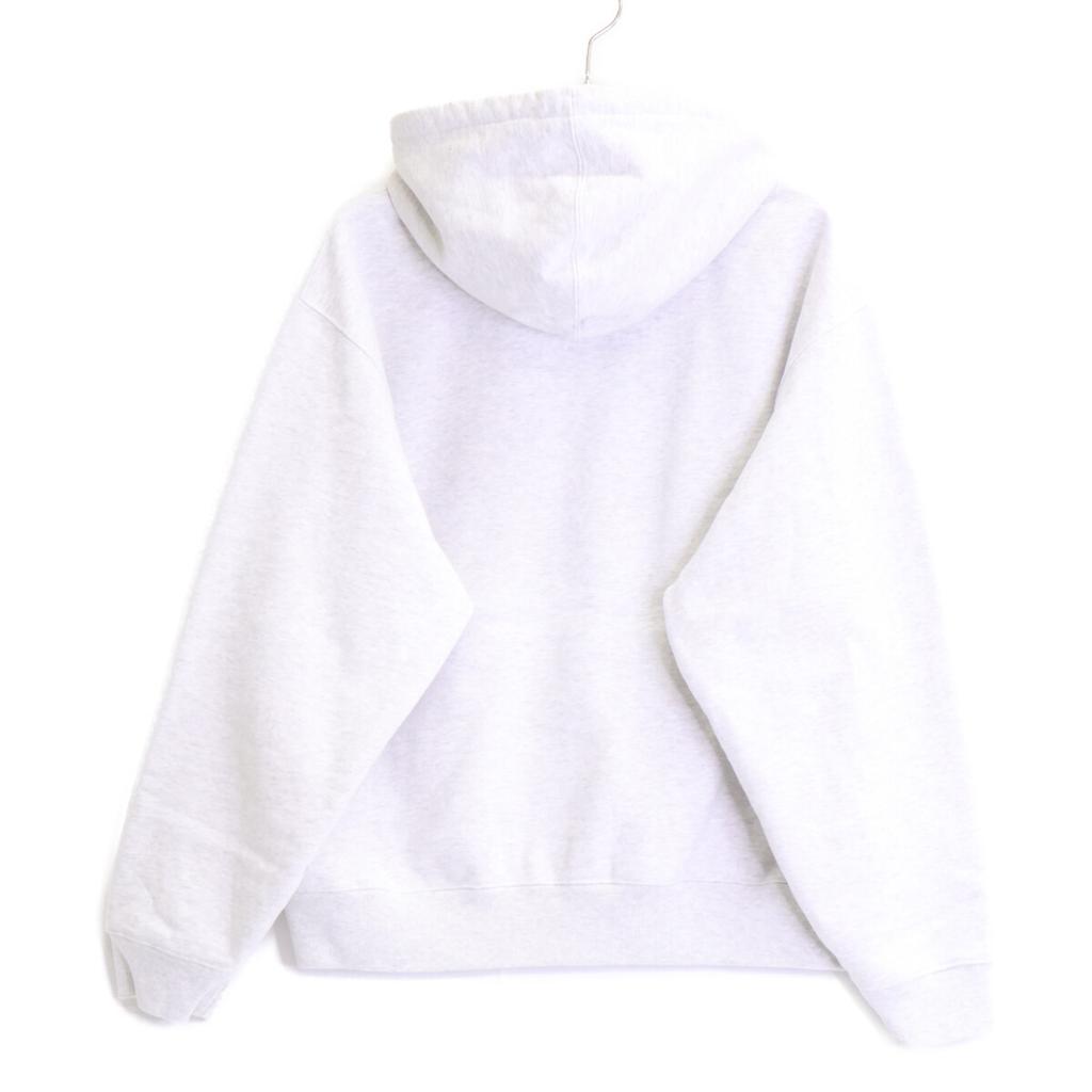 Champion ×Supreme 24 Stainless Steel Ash Gray Navy Logo Zip-Up Hooded Sweatshirt Jacket M Light grayUsed