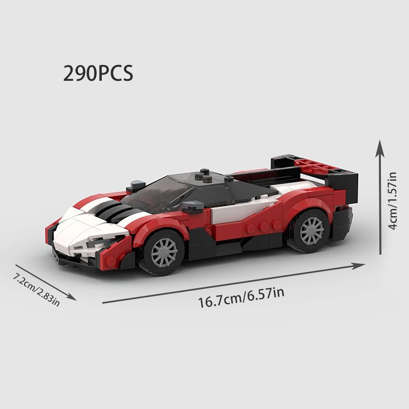 Hot Moc 765Lt City Speed Racing Car Sports Building Blocks Bricks Technique Supercar Racers Vehicles Kits Toys Gift