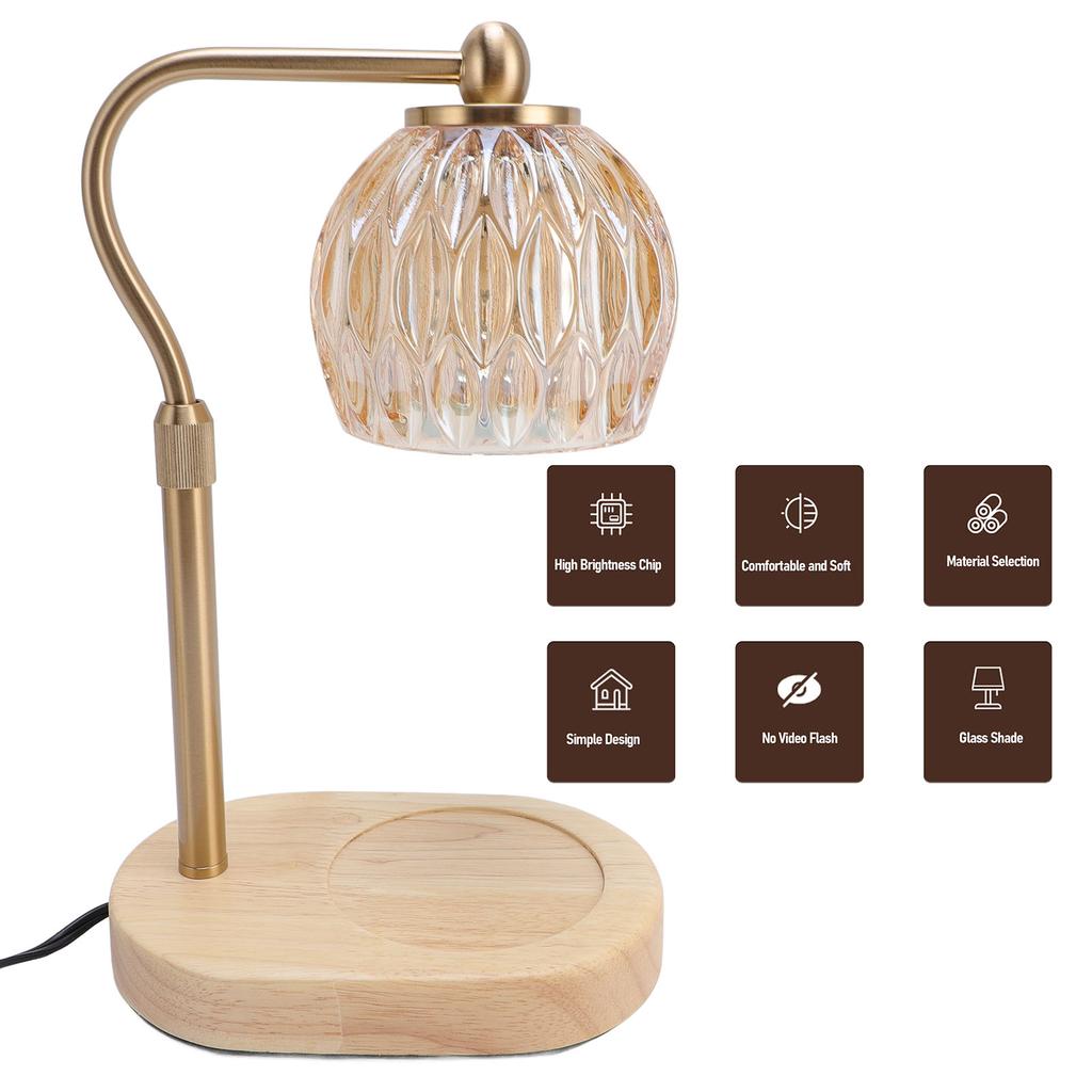 Candle Warmer Lamp Dimmable Home Decor Smokeless Warming Light Electric Candles Wax Warmer