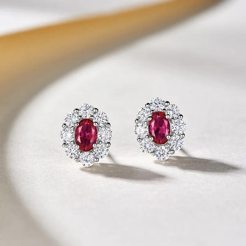 2026 Gorgeous Red CZ Women's Cubic Zirconia Earrings, Bright and Elegant   Engagement Wedding Party Jewelry