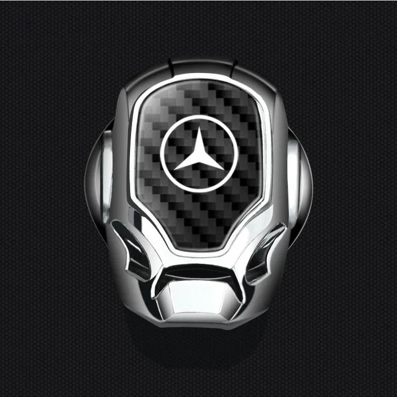 Copertura di Protezione Pulsante di Avviamento One-Key per Auto Resistente all'Usura con Coperchio Ribaltabile Per Mercedes Benz W212 W213 W205 W177 W247 W176 X253 ecc.