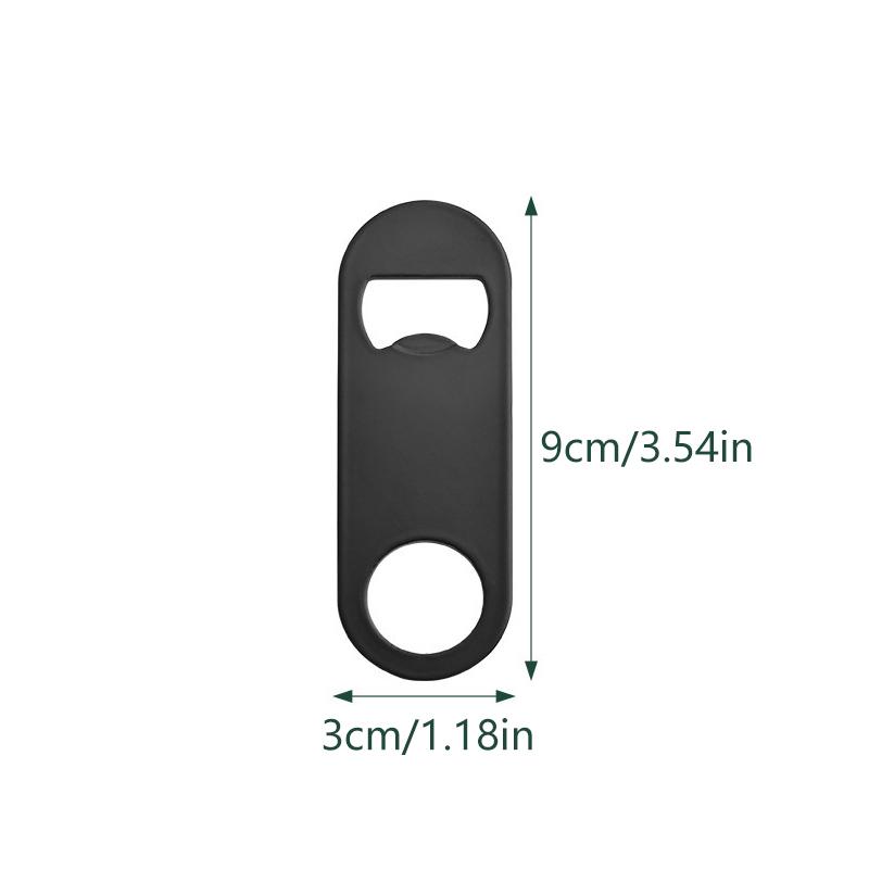 

PV 1pc Hot Sale 1pc Stainless Steel Beer Bottle Opener Flat Speed Bottle Cap Opener Remover Bar Kitchen Tool Beer Party Supplie