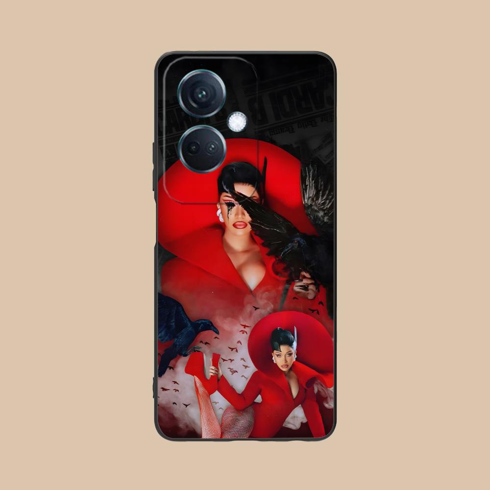 

Cardi B Matte TPU Mobile Phone Case for OPPO Reno 14 13 12 11 10 9 8 7 6 5 F T Pro 5G Colorful Printing Cover OPPO Reno5 5G