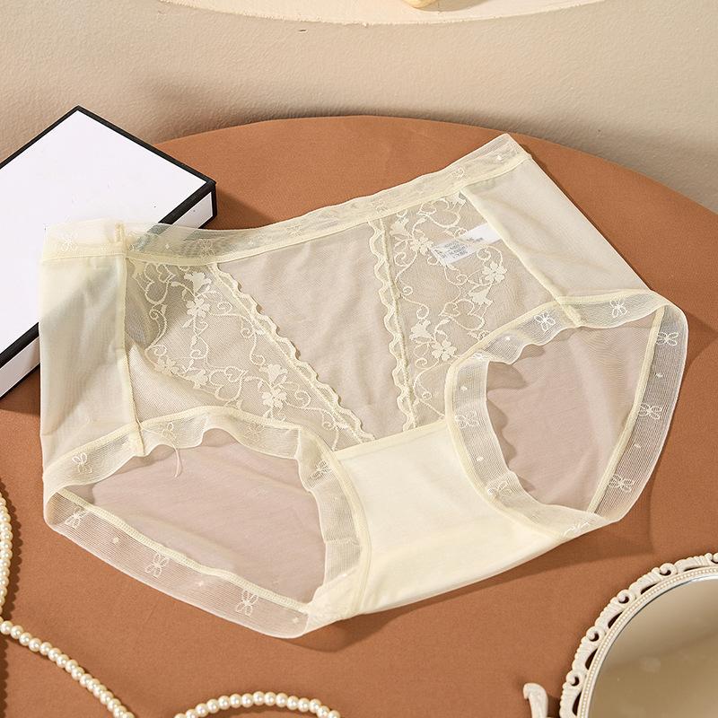 

Женские трусы, прозрачное кружевное нижнее белье, ретро-легкое роскошное сексуальное нижнее белье One Size