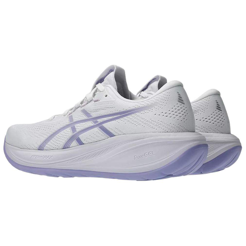 Asics Gel-Cumulus 28 Comfortable Fitting Durable Breathable Running Shoes Women sneaker White Purple 1012B916-101