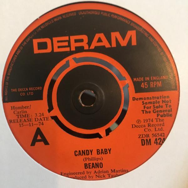

7inch Record BEANO Candy Baby DM424 DERAM 1974 UK Rock Used