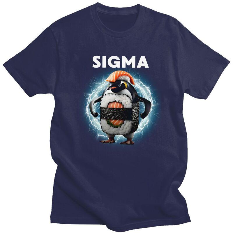 

Sigma Italian Brainrot Meme Penguin Sushi T Shirt for Men Tshirt Fashion Short Sleeve Tee Shirt Slim Fit Clothing Gift 4XL