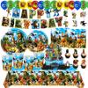 Italian Brainrot Birthday Party Decoration Tung Tung Sahur Tralalelo Tralala Tableware Balloon Cup Plate For Party Favor Supplie