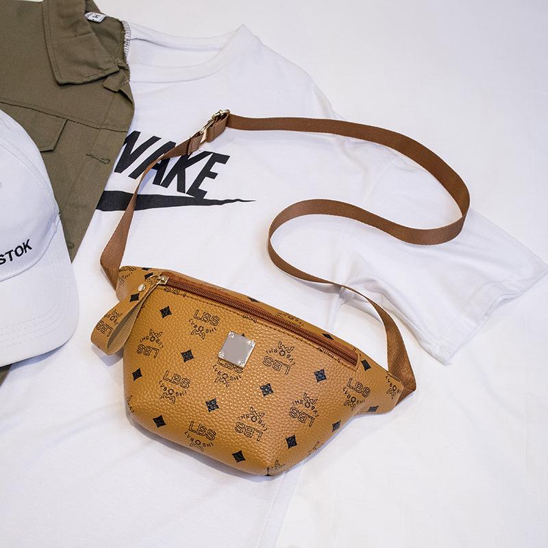 Waist Fanny Pack Women PU Leather Belt Zipper Waist Bag Casual Chest Bag