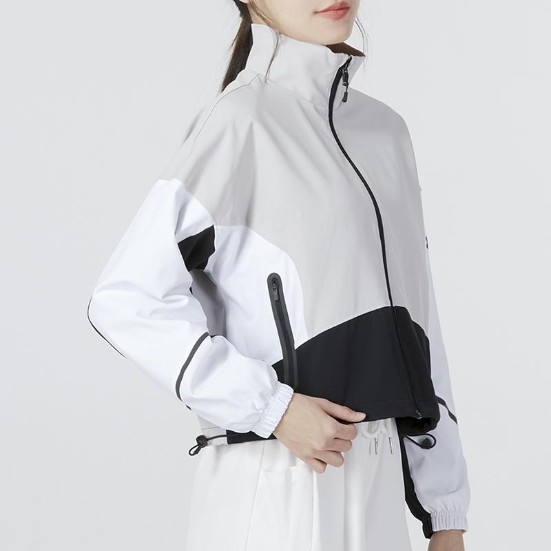 Under Armour Unstoppable Jacket Color Block Sports Casual Stand Collar Jacket Women Jacket White 1374889-592