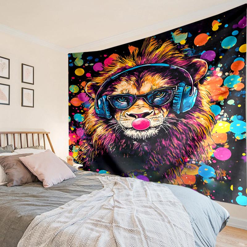 Tapisserie d'Aventure de Joueur Singe, Tapisserie au Design Unique, Décoration Murale pour Chambre à Coucher, Salon, Salle de Jeux, Cadeaux de Fête Chaleureux pour Fans