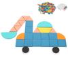 Kids Puzzle Toy, Wooden Pattern Blocks Set Geometric Shape Puzzle Educational Jigsaw Puzzle Toy