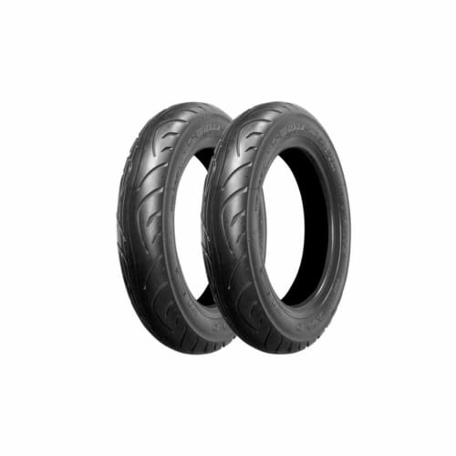 

Bike Parts Center Bike Tire 3.00-10 4PR T/L 2 Piece Set Front and Rear Set Tubeless 790102