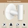 No-Drill Fashion Wall Hook Set Of 4, Simple Style, Suitable For Kitchen, Bathroom And Clothing Storage Easy-To-Install Wall Hooks Bathroom