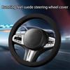 Car Steering Wheel Cover, 15 Inch Leather Vehicle Steer Wheel Black