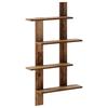 Wall Shelf Reclaimed Wood 61 X 13.5 X 105 Cm Engineered Wood