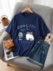 ShortSleeved T-Shirt Women'S Summer Cartoon Print Fashion ShortSleeved T-Shirt Pure ShortSleeved T-Shirt Top Slim And Thin  Top