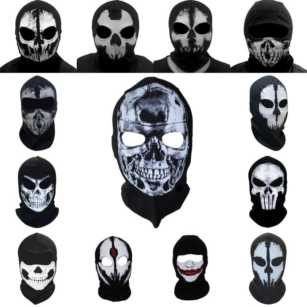 Máscara 3D Sem Costura Protetor Solar Máscara de Halloween Máscara de Festa Prática Ciclismo