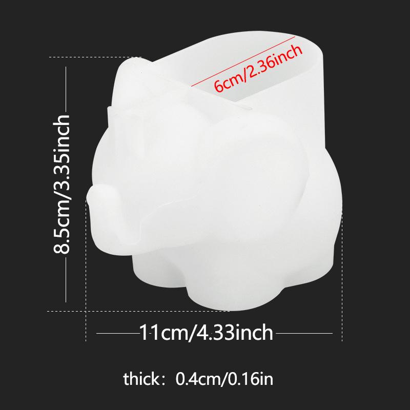 Elephant Shape Silicone Planter Pot Mold Diy Cactus Succulent Planters Mould Gypsum Clay Epoxy Resin Vase Molds