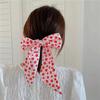 Fruit-Print Silk Scarves Trendy Hair Accessories for Women, Vintage Bohemian Silk Scarf Wrap, Neck Head Daily Travel Gift Trendy