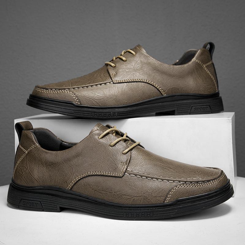 Summer Business Affairs Oxford Shoes Perforated Genuine Leather Lace-Up Men'S Adult Leather Shoes Flatcasual Men'S Wedding Shoes