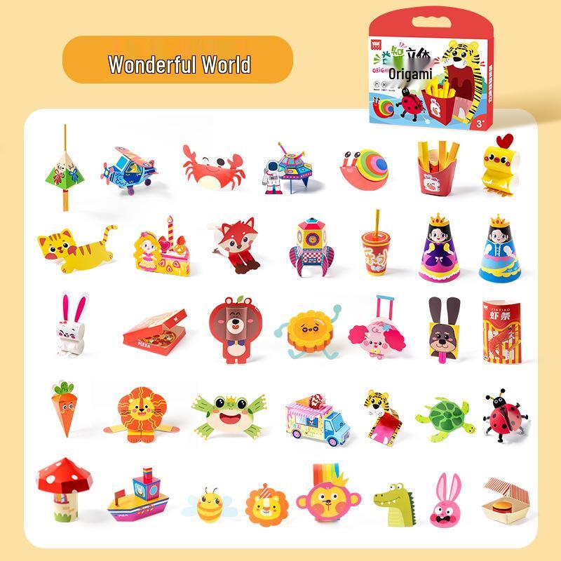 Yisirui 3D Educational Cartoon Origami for Kids
