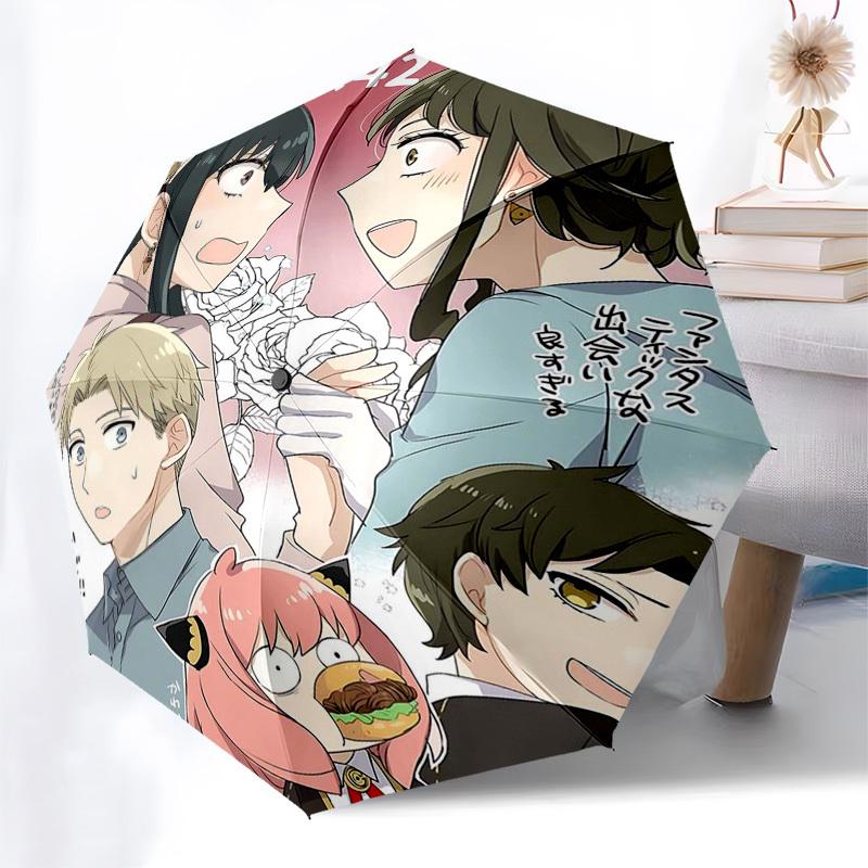 

1pc Mission:42 Automatic Opening Umbrella with 3-Fold Design, 8-Bone Iron Frame - Perfect for Outdoor Use, Festive Gifts, Travel, Daily Use, Suitable