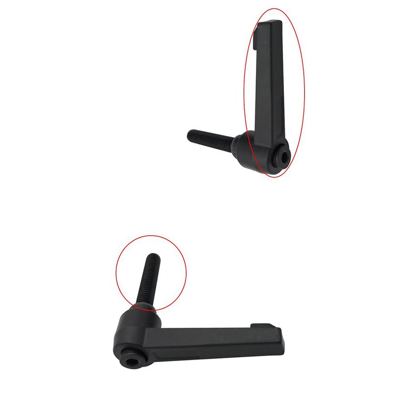 2Pcs M4 M5 M6 M8 Clamping Lever Machinery Adjustable 7-Shaped Handle Locking External Male Thread Knob