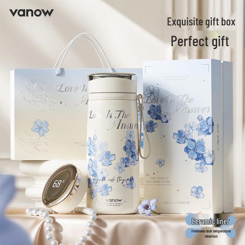 Изолированная бутылка для воды Vanow с умным светодиодным дисплеем