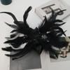 Cosplay Halloween Eye Mask Large Horn Gothic Mask Halloween Feather Masks  Halloween Carnival