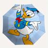 Donald Duck, Cartoon Character Automatic Opening and Closing Umbrella, Compact Travel Umbrella, Lightweight and Portable, Suitable for Beach