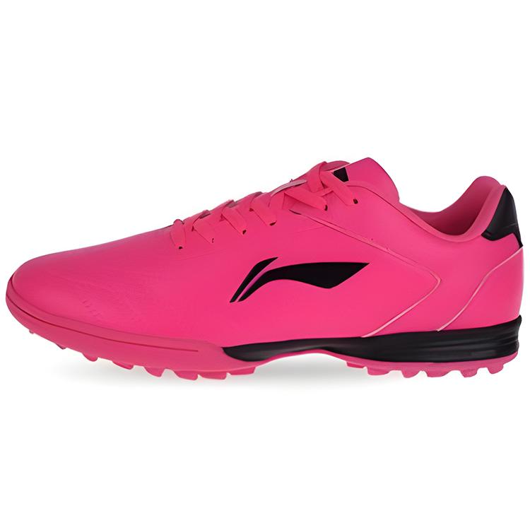 

Li Ning TF Turf Cushioning Slip Resistant Abrasion Resistant Soccer Shoes Men s Pink ASTQ011-4 45