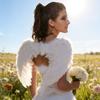 Angel Wings Cosplay Prop With Feather And Cardboard For Stage Performances